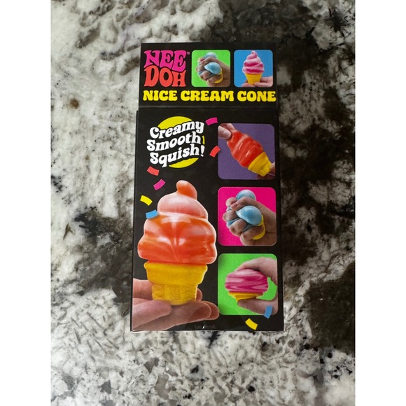 Schylling NeeDoh Nice Cream Cone Blue Fidget Toy Stress Ball Squishy 25320NAB - Picture 4 of 6